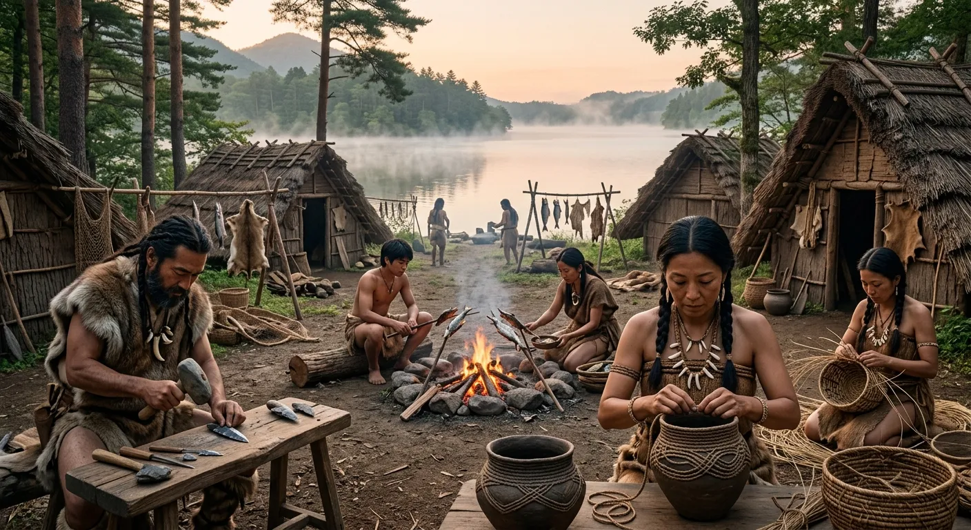 Jōmon people in a prehistoric Osaka landscape